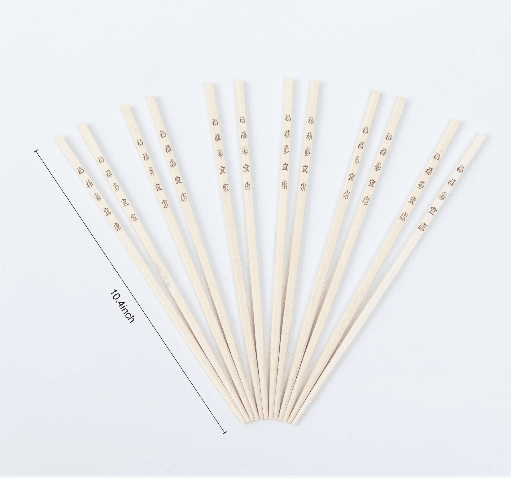 Mainstays 100% Bamboo Chopsticks - 10.43 inches Lengthy, Set of 12 Pairs, Pink and Pure Bamboo Colours